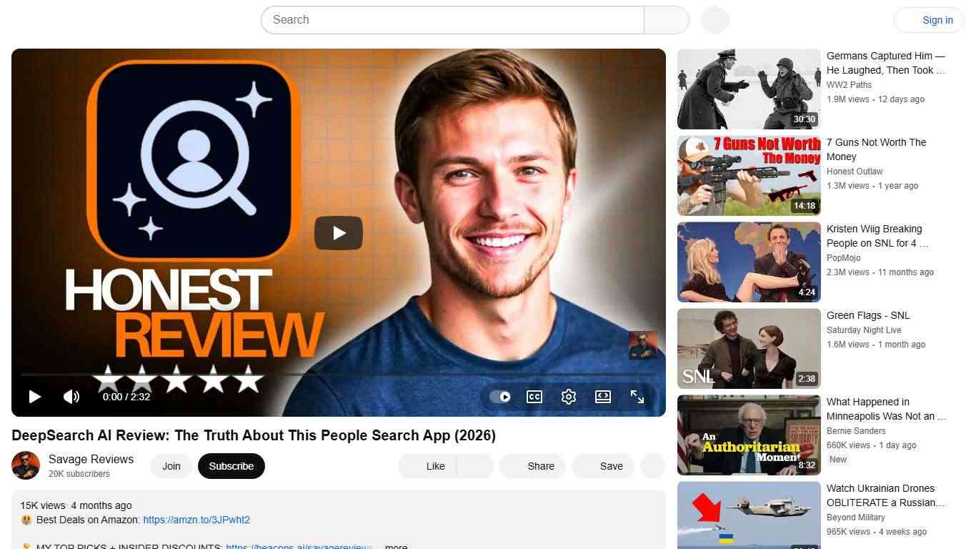 DeepSearch AI Review: The Truth About This People Search App (2026) - YouTube