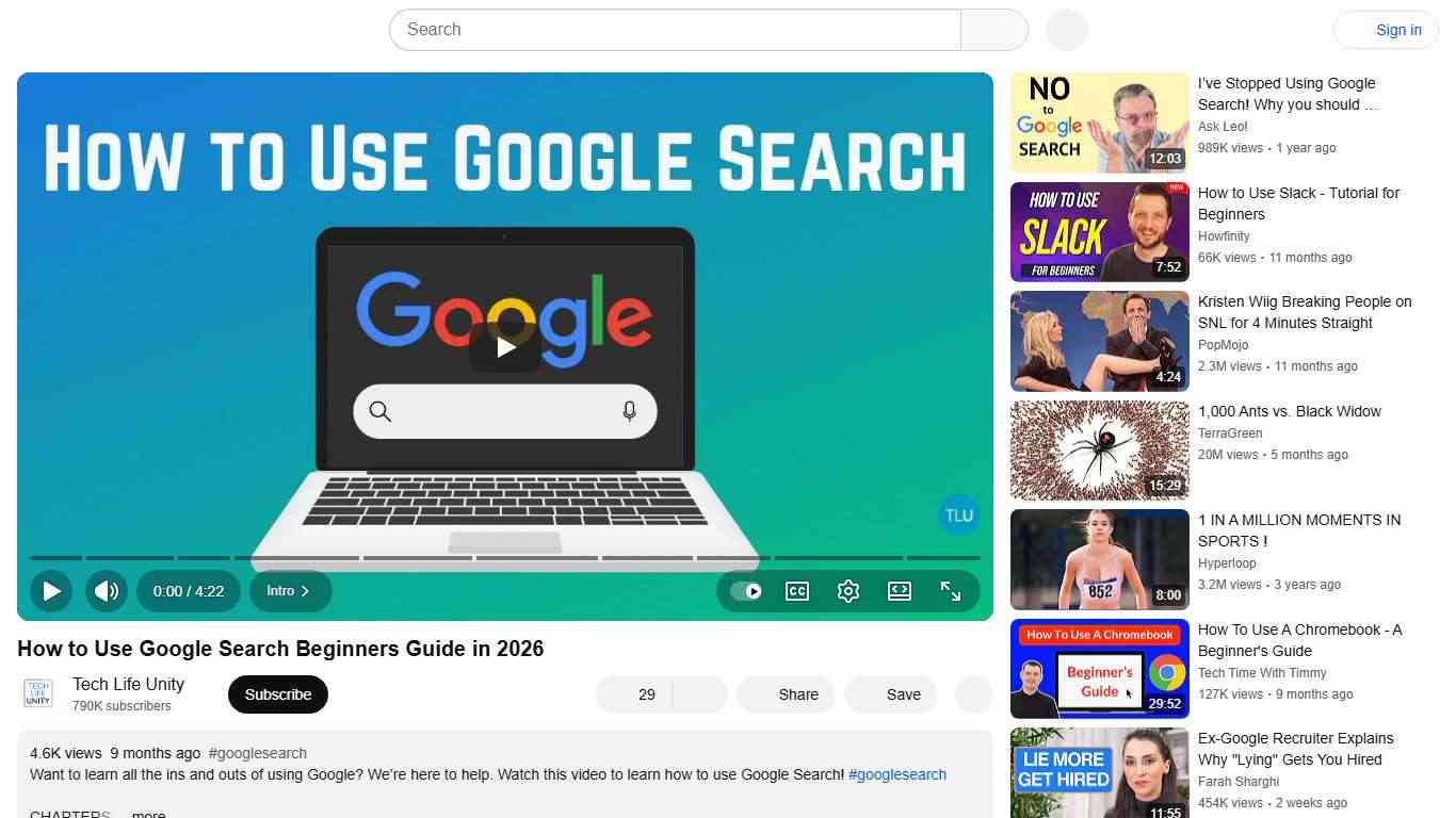 How to Use Google Search Beginners Guide in 2026 - YouTube